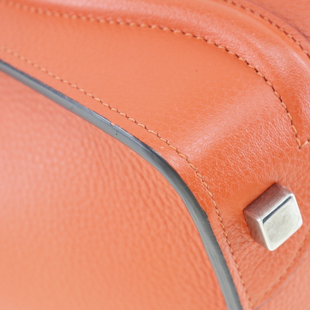 Celine Luggage Micro Shopper 167793DRU.27 Leather Vermilion Ladies Handbag - Picture 4 of 10